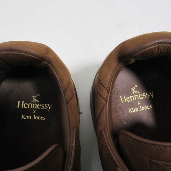 Hennessy x Kim Jones Men\'s Low Top Suede Leather Sneakers Brown 8 US M / 7 UK main image 10